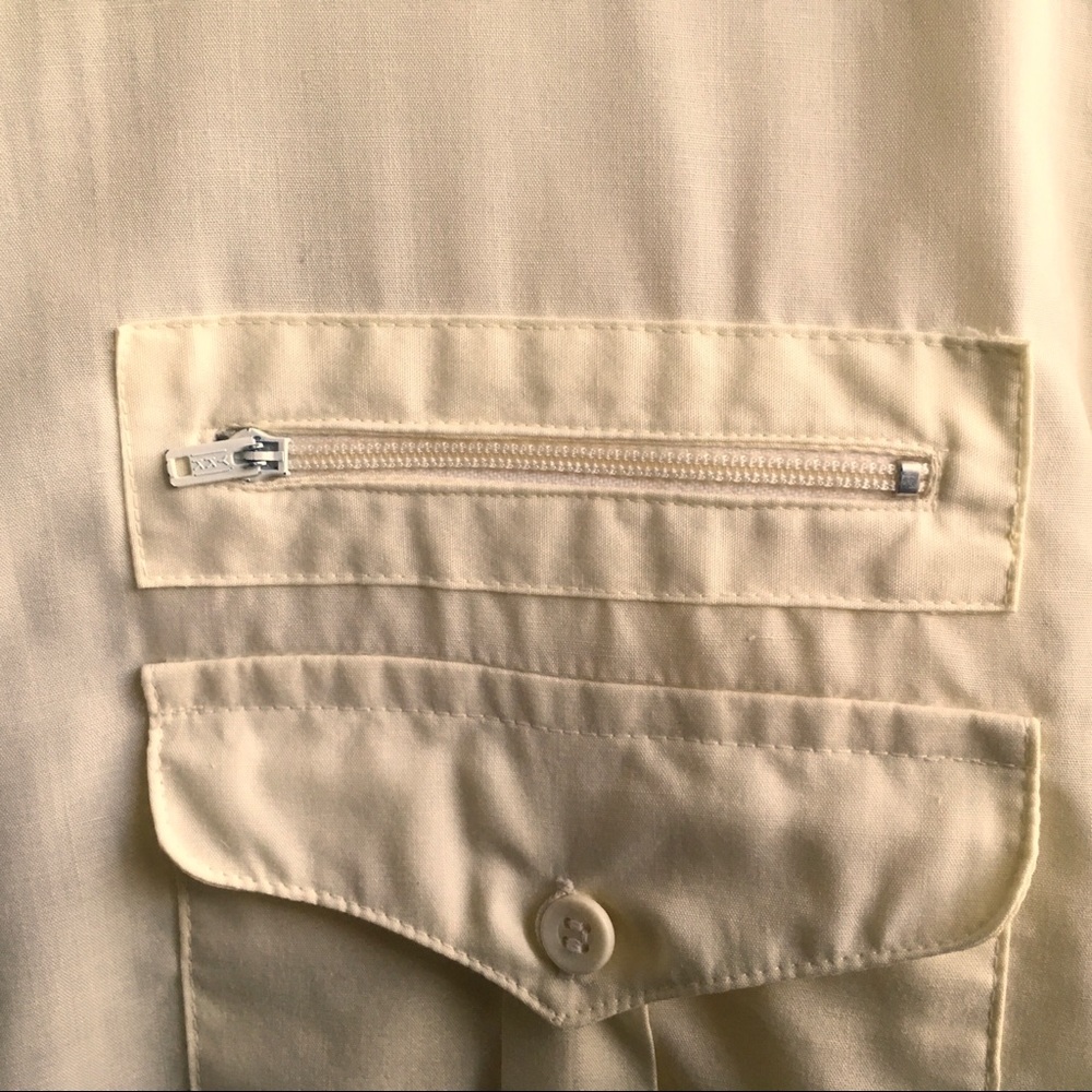 Vintage Men’s Pale Yellow Shirt 70s 80s - Picture 5 of 5